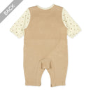 西松屋春季前開連體衣(咖啡色小熊)-６０ｃｍ