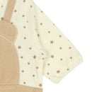 西松屋春季前開連體衣(咖啡色小熊)-６０ｃｍ