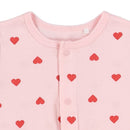 西松屋夏季短袖連身褲(愛心)６０ｃｍ