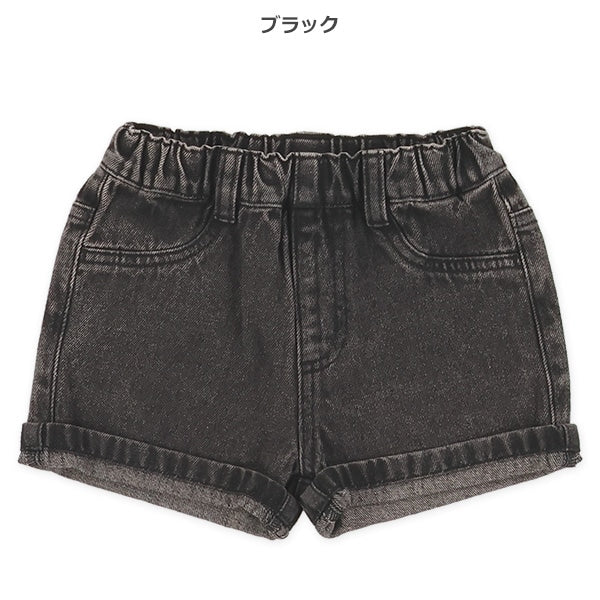 西松屋夏季牛仔布短褲(黒/藍)