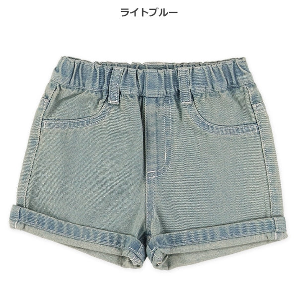 西松屋夏季牛仔布短褲(黒/藍)