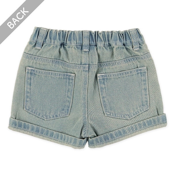 西松屋夏季牛仔布短褲(黒/藍)