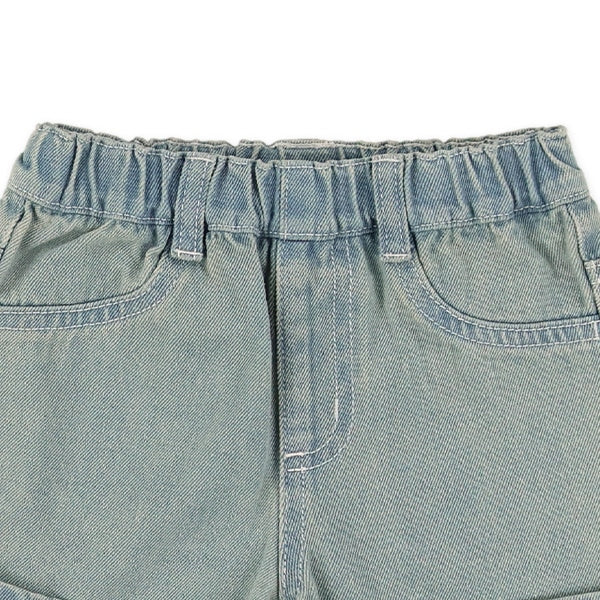 西松屋夏季牛仔布短褲(黒/藍)