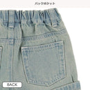 西松屋夏季牛仔布短褲(黒/藍)