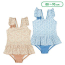 西松屋夏季荷葉邊連身女子泳衣(印花)