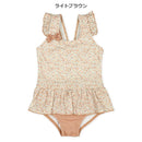 西松屋夏季荷葉邊連身女子泳衣(印花)