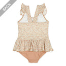 西松屋夏季荷葉邊連身女子泳衣(印花)