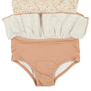 西松屋夏季荷葉邊連身女子泳衣(印花)