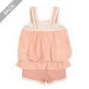 西松屋夏季女子連身泳衣(粉紅)