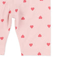 西松屋夏季半長心型印花緊身褲(白/素色)