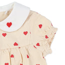 西松屋夏季短袖連褲(愛心)