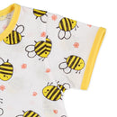 西松屋夏季短袖連身服(小蜜蜂)