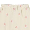 西松屋冬季嬰兒褲 (白/黑色-雛菊印花)