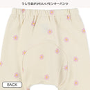 西松屋冬季嬰兒褲 (白/黑色-雛菊印花)