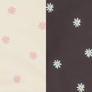 西松屋冬季嬰兒褲 (白/黑色-雛菊印花)