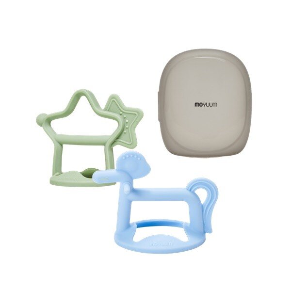 『MOYUUM』Platinum Silicone Pony Baby Teether (horse, star) 