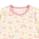 西松屋嬰幼兒長袖束腹睡衣套裝 (彩虹)