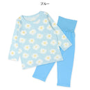 西松屋嬰幼兒長袖束腹睡衣套裝 (藍底白花 )