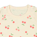 西松屋冬季針織長袖束腹睡衣套裝(櫻桃)