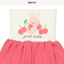 西松屋冬季針織長袖束腹睡衣套裝(櫻桃)