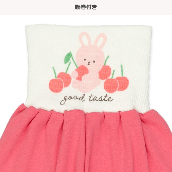 西松屋冬季針織長袖束腹睡衣套裝(櫻桃)