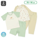 西松屋夏季短袖睡衣套裝2件(熊)