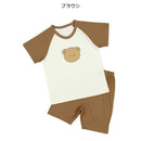 西松屋夏季短袖睡衣套裝2件(小熊)