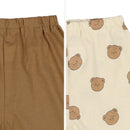 西松屋夏季短袖睡衣套裝2件(小熊)