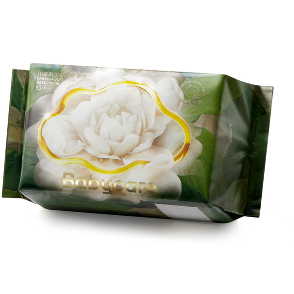Babycare山茶新生柔面膜柔巾-80抽200*150mm-80抽/包