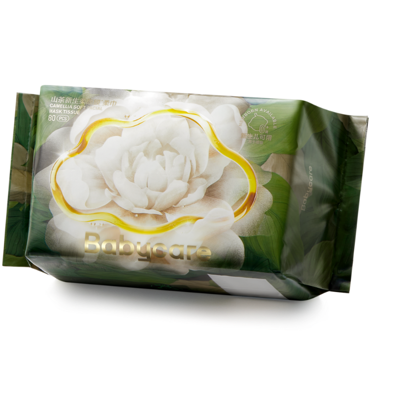 Babycare山茶新生柔面膜柔巾-80抽200*150mm-80抽/包