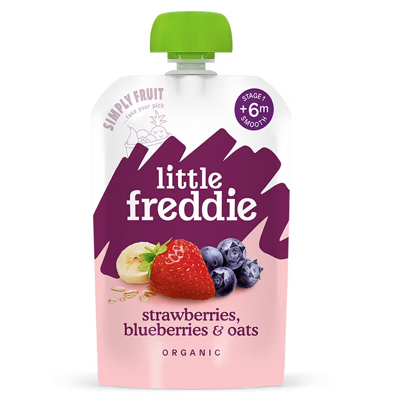 『Little Freddie』Organic Juicy Strawberries, Blueberries & Oats