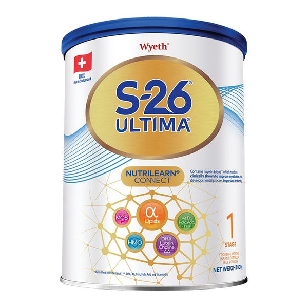 『Wyeth』 S-26 ULTIMA Stage 1 Infant Formula 800g (Not applicable to Store Credit)