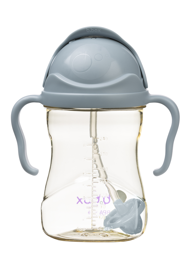 B.Box升級版防漏吸管學飲杯(PPSU系列)-240ml - 海洋藍