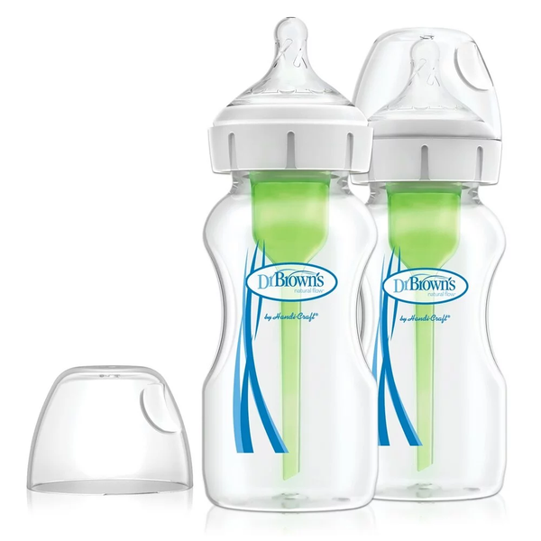『Dr Brown's』Options+ Anti-Colic Bottle w/ Breast-Like Nipple - PP 9oz 2's