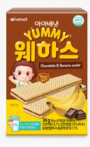 Ivenet 貝貝美味幼兒威化餅 (朱古力+香蕉味)