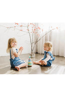 Bubble 兒童益智玩具木製堆疊環與柔性棒