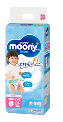 『MOONYMAN』超透氣學行褲加大碼38片(女仔）(原裝行貨)