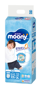 『MOONYMAN』超透氣學行褲加加大碼26片 (男仔) (原裝行貨)