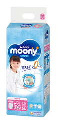 『MOONYMAN』超透氣學行褲加加大碼26片 (女仔）  (原裝行貨)