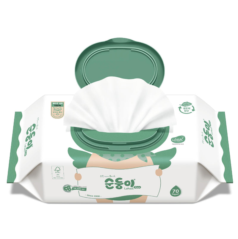 『順順兒』頂級無香嬰兒濕紙巾 (70片) - 10包