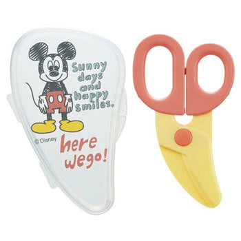 Skater嬰兒食品用剪刀附盒Mickey Mouse