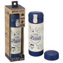 Richell Snoopy 兩用不鏽鋼真空保溫杯225ml(藍色)18m+