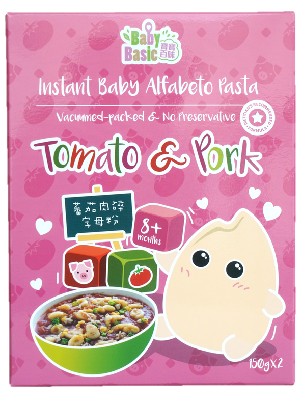 『Baby Basic』Baby Alfabeto Pasta - Tomato & Pork