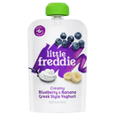 『Little Freddie』Organic Creamy Blueberry & Banana Greek Style Yogurt