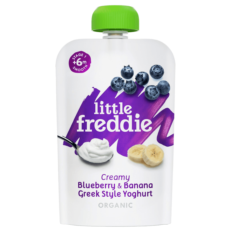 『Little Freddie』有機藍莓香蕉希臘式乳酪