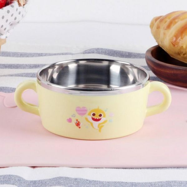 『Pinkfong & Baby shark』stainless steel rice bowl (Yellow)