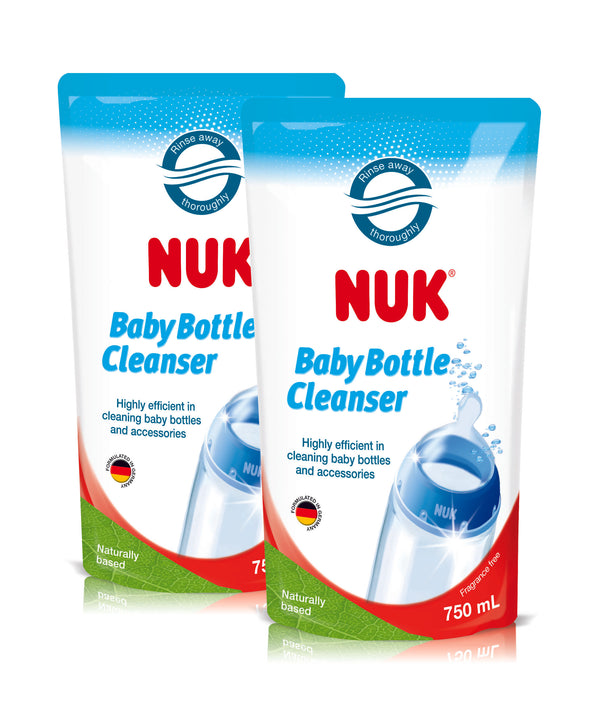 『NUK』BABY BOTTLE CLEANSER 750ML - REFILL PACK (TWIN PACK)