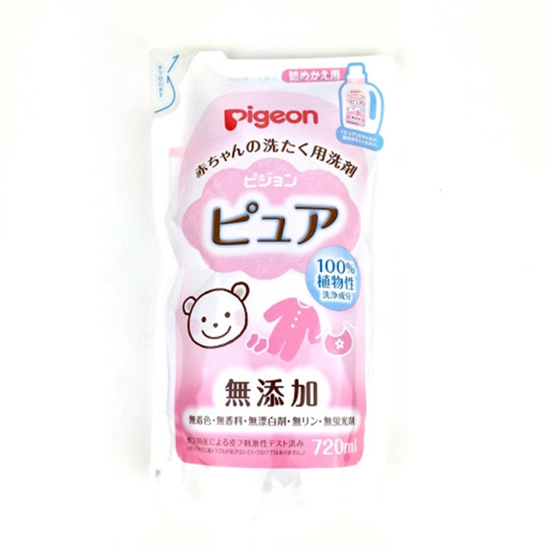 『Pigeon』嬰兒無添加洗衣液(粉紅)(補充裝)720ml  - 三包裝