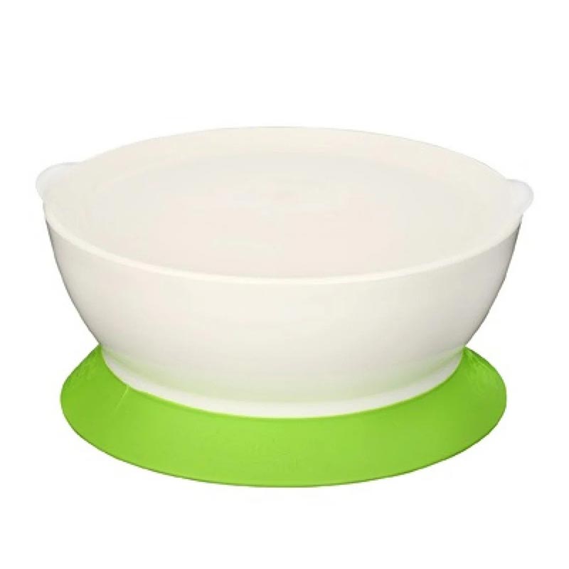 『Calibowl 』專利防漏防滑吸盤碗(附蓋) 12oz - 綠色