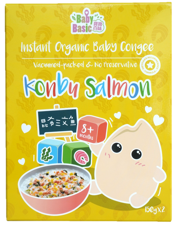 『寶寶百味』即食有機米米粥 - 昆布三文魚